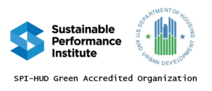 Sustainable Performance Institute and HUD Green Accredited Logo